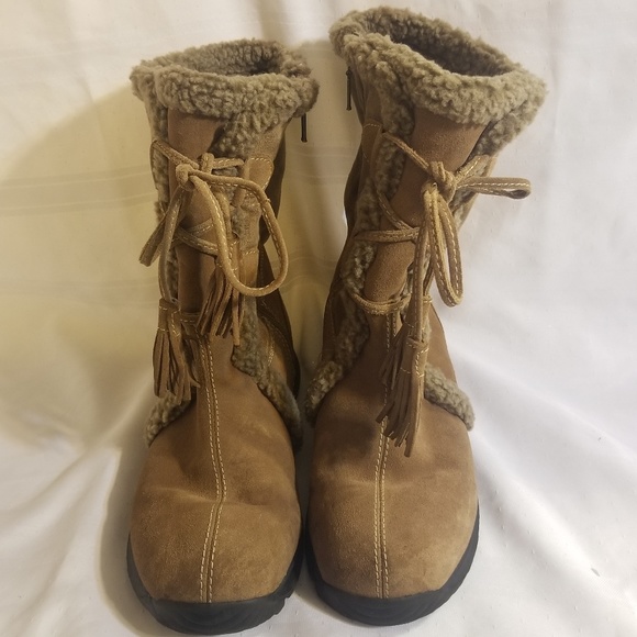 suede snow boots